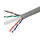 Monoprice Cat6 1000ft Gray CMR UL Bulk Cable, Solid (w/spine), UTP, 23AWG, 550MHz, Pure Bare Copper, Reelex II Pull Box, Bulk Ethernet Cable
