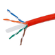 Monoprice Cat6 Ethernet Bulk Cable - Solid, 550MHz, UTP, CMR, Riser Rated, Pure Bare Copper Wire, 23AWG, 1000ft, Red, (UL)