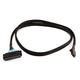 Monoprice 1m 30AWG Internal Mini SAS 36pin (SFF-8087) Male to SAS 32pin (SFF-8484) Female Cable, Black