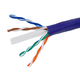 Monoprice Cat6 Ethernet Bulk Cable - Solid, 550MHz, UTP, CMR, Riser Rated, Pure Bare Copper Wire, 23AWG, 1000ft, Purple, (UL)