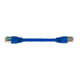 Monoprice Cat6A Ethernet Patch Cable - Snagless RJ45, Stranded, 550MHz, STP, Pure Bare Copper Wire, 10G, 26AWG, 0.5ft, Blue