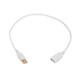 Monoprice USB Type-A to USB Type-A Female 2.0 Extension Cable - 28/24AWG, Gold Plated, White, 1.5ft