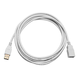 Monoprice USB Type-A to USB Type-A Female 2.0 Extension Cable - 28/24AWG, Gold Plated, White, 10ft