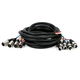 Monoprice 15ft 4-Channel XLR Male to XLR Female Snake Cable