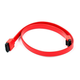 Monoprice 18in SATA 6Gbps Cable with Locking Latch - Red