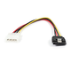 Monoprice 8in SATA 15pin Female with Latch to Molex 4pin Male Power Adapter