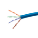 Monoprice Cat5e Ethernet Bulk Cable - Solid, 350MHz, UTP, CMP, Plenum, Pure Bare Copper Wire, 24AWG, No Logo, 1000ft, Blue, (UL)(TAA)