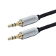 Monoprice 3ft Designed for Mobile 3.5mm Stereo Male to 3.5mm Stereo Male (Gold Plated) - Black