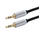 Monoprice 6ft Designed for Mobile 3.5mm Stereo Male to 3.5mm Stereo Male (Gold Plated) - Black