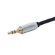 Monoprice 3ft Designed for Mobile 3.5mm Stereo Male to RCA Stereo Male (Gold Plated) - Black