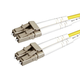 Monoprice OM2 Fiber Optic Cable - LC/LC, UL, 50/125 Type, Multi-Mode, Orange, 3m, Corning