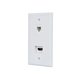 Monoprice Recessed HDMI Wall Plate, with 1* HDMI F/F Adapter & 1*RJ45 Cat5e Coupler