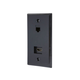 Monoprice Recessed HDMI Wall Plate, with 1* HDMI F/F Adapter & 1*RJ45 Cat5e Coupler BLACK