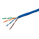 Monoprice Cat5e Ethernet Bulk Cable - Solid, 350MHz, UTP, CMR, Riser Rated, Pure Bare Copper Wire, 24AWG, No Logo, 1000ft, Blue (UL)