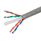 Monoprice Cat6 Ethernet Bulk Cable - Solid, 550Mhz, UTP, CMR, Riser Rated, Pure Bare Copper Wire, 23AWG, No Logo, 1000ft, Gray (Alternative PID 41359)