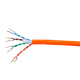 Monoprice Cat6 Ethernet Bulk Cable - Stranded, 550MHz, UTP, CM, Pure Bare Copper Wire, 24AWG, No Logo, 1000ft, Orange