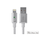 Monoprice Luxe Series Apple MFi Certified Lightning to USB Charge and Sync Cable, 6-inch White