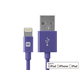 Monoprice Select Series Apple MFi Certified Lightning to USB Charge & Sync Cable, 6-inch Purple