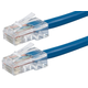 Monoprice Cat5 10ft Blue Patch Cable, UTP, 24AWG, 350MHz, Pure Bare Copper, RJ45, Zeroboot Series Ethernet Cable