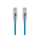 Monoprice Cat6 6in Blue Component Level Patch Cable, UTP, 28AWG, 550MHz, Pure Bare Copper, Snagless RJ45, SlimRun Series Ethernet Cable