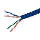 Monoprice Cat5e Ethernet Bulk Cable - Solid, 350MHz, UTP, CMR, Riser Rated, Pure Bare Copper Wire, 24AWG, 500ft, Blue (UL)