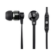 Monoprice Hi-Fi Reflective Sound Technology Earbuds Headphones with Microphone - Black/Carbonite