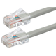 Monoprice ZEROboot Cat5e Ethernet Patch Cable - RJ45, Stranded, 350MHz, UTP, Pure Bare Copper Wire, 24AWG, 5ft, Gray
