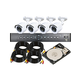 Monoprice 4-Channel DVR Kit with 4x 720p Infrared Cameras, 4x 50 ft. Siamese Camera Cables, and a 500GB Hard Drive