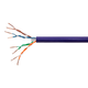Monoprice Cat6 Ethernet Bulk Cable - Solid, 550MHz, UTP, CMR, Riser Rated, Pure Bare Copper Wire, 23AWG, 250ft, Purple, (UL)
