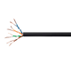 Monoprice Cat5e Ethernet Bulk Cable - Solid, 350MHz, UTP, CMR, Riser Rated, Pure Bare Copper Wire, 24AWG, 250ft, Black (UL)