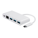 Monoprice Select Series USB-C to 3x USB-A 3.0  Gigabit Ethernet  and USB-C (F) Adapter