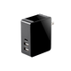 Monoprice Obsidian Plus USB Wall Charger, 3-Port, 3A Output for iPhone, Android, and Galaxy Devices