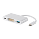 Monoprice Select Series USB-C to DVI  USB-C USB-A Multiport Adapter