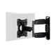 Monoprice Commercial Full Motion TV Wall Mount Bracket For 24" To 55" TVs up to 77lbs, Max VESA 400x400, UL Certified