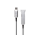 Monoprice SlimRun USB Type-A to USB Type-A Female 3.0 Extension Cable - Fiber Optic, Silver, 65.6ft