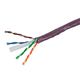 Monoprice Cat6 Ethernet Bulk Cable - Solid, 550MHz, UTP, CMR, Riser Rated, Pure Bare Copper Wire, 23AWG, No Logo, 1000ft, Purple