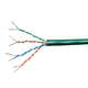 Monoprice Cat6A Ethernet Bulk Cable - Solid, 550MHz, UTP, CMR, Riser Rated, Pure Bare Copper Wire, 10G, 23AWG, No Logo, 1000ft, Green