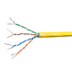 Monoprice Cat6A Ethernet Bulk Cable - Solid, 550MHz, UTP, CMR, Riser Rated, Pure Bare Copper Wire, 10G, 23AWG, No Logo, 1000ft, Yellow
