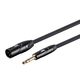Stage Right by Monoprice 3ft XLR Male to 1/4inch TRS Male 16AWG Cable (Gold Plated)