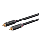Monoprice Onix Series Digital Coaxial Audio/Video RCA Subwoofer CL2 Rated Cable, RG-6/U 75-ohm 3ft