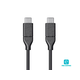 Monoprice Essentials USB-C to USB-C 2.0 Cable - 480Mbps  5A  26AWG  Black  4m (13.1 ft)