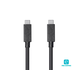 Monoprice Essentials USB Type-C to Type-C 3.1 Gen 1 Cable - 5Gbps, 3A, 30AWG, Black, 2m (6.6 ft)