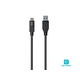 Monoprice Essentials USB Type-C to USB Type-A 3.1 Gen 2 Cable, 10Gbps, 3A, 30AWG, Black, 1m (3.3ft)