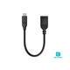 Monoprice Essentials USB Type-C to USB Type-A Female 3.1 Gen 1 Extension Cable - 5Gbps, 3A, 30AWG, Black, 0.5ft