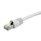 Monoprice Cat6A 1ft White Patch Cable, Double Shielded (S/FTP), 26AWG, 10G, Pure Bare Copper, Snagless RJ45, Fullboot Series Ethernet Cable