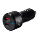 Monoprice Obsidian Speed Plus USB Car Charger, 2-Port, 27W + 1A Output for iPhone, Android, and Galaxy Devices