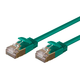 Monoprice SlimRun Cat6A Ethernet Patch Cable - Snagless RJ45, Stranded, S/STP, Pure Bare Copper Wire, 36AWG, 1ft, Green