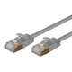 Monoprice SlimRun Cat6A Ethernet Patch Cable - Snagless RJ45, Stranded, S/STP, Pure Bare Copper Wire, 36AWG, 2ft, Gray