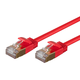 Monoprice Cat6A 5ft Red Patch Cable,  Double Shielded (S/FTP), 36AWG, 10G, Pure Bare Copper, Snagless RJ45, SlimRun Series Ethernet Cable