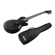 Indio by Monoprice 66 Classic Electric Guitar with Gig Bag, Black